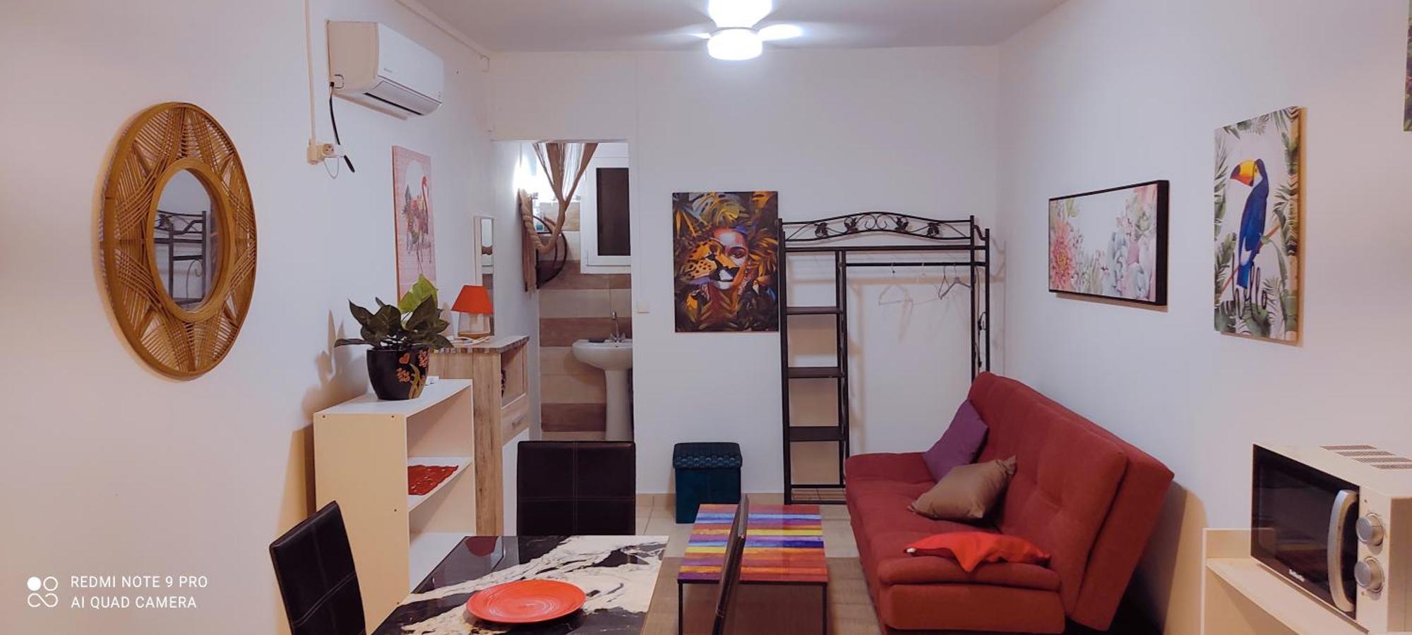 Logement Cosy Cadre Tropical, Arbres Fruitiers Apartment Лес Абимес Екстериор снимка